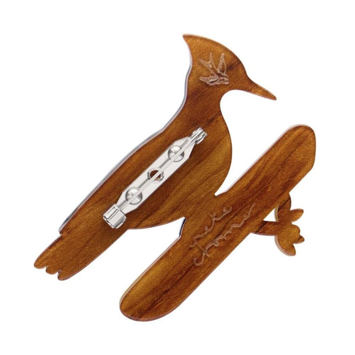 The Persistent Pileated Woodpecker Brooch by Erstwilder 1