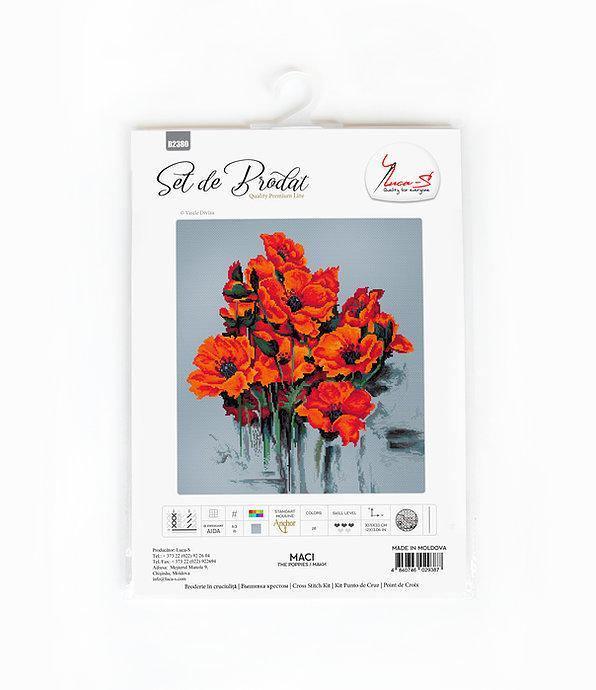 The Poppies B2380L Counted Cross-Stitch Kit
