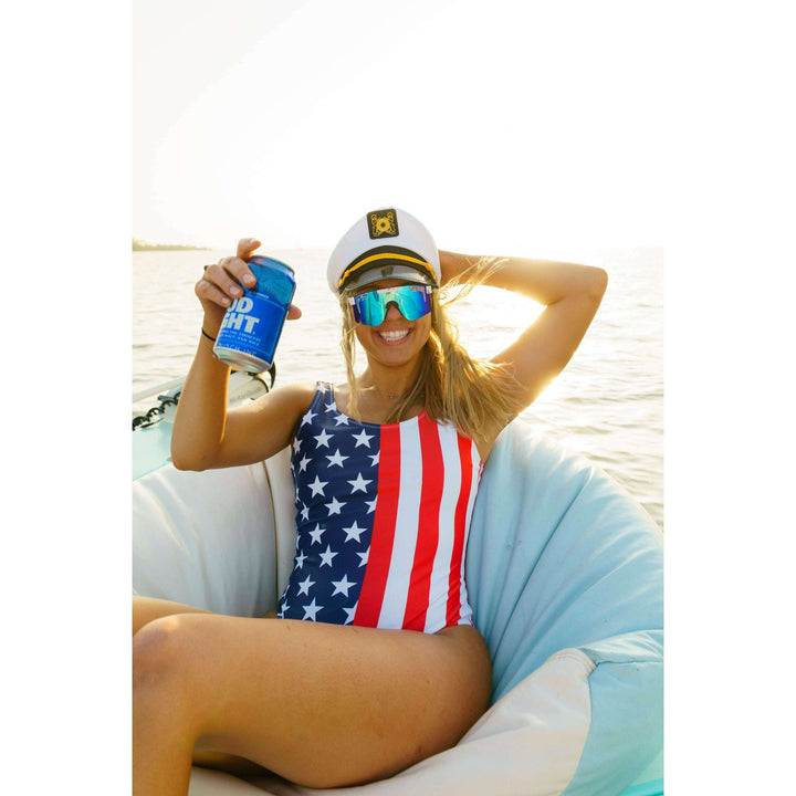 The Reagans | American Flag One Piece Swimsuit