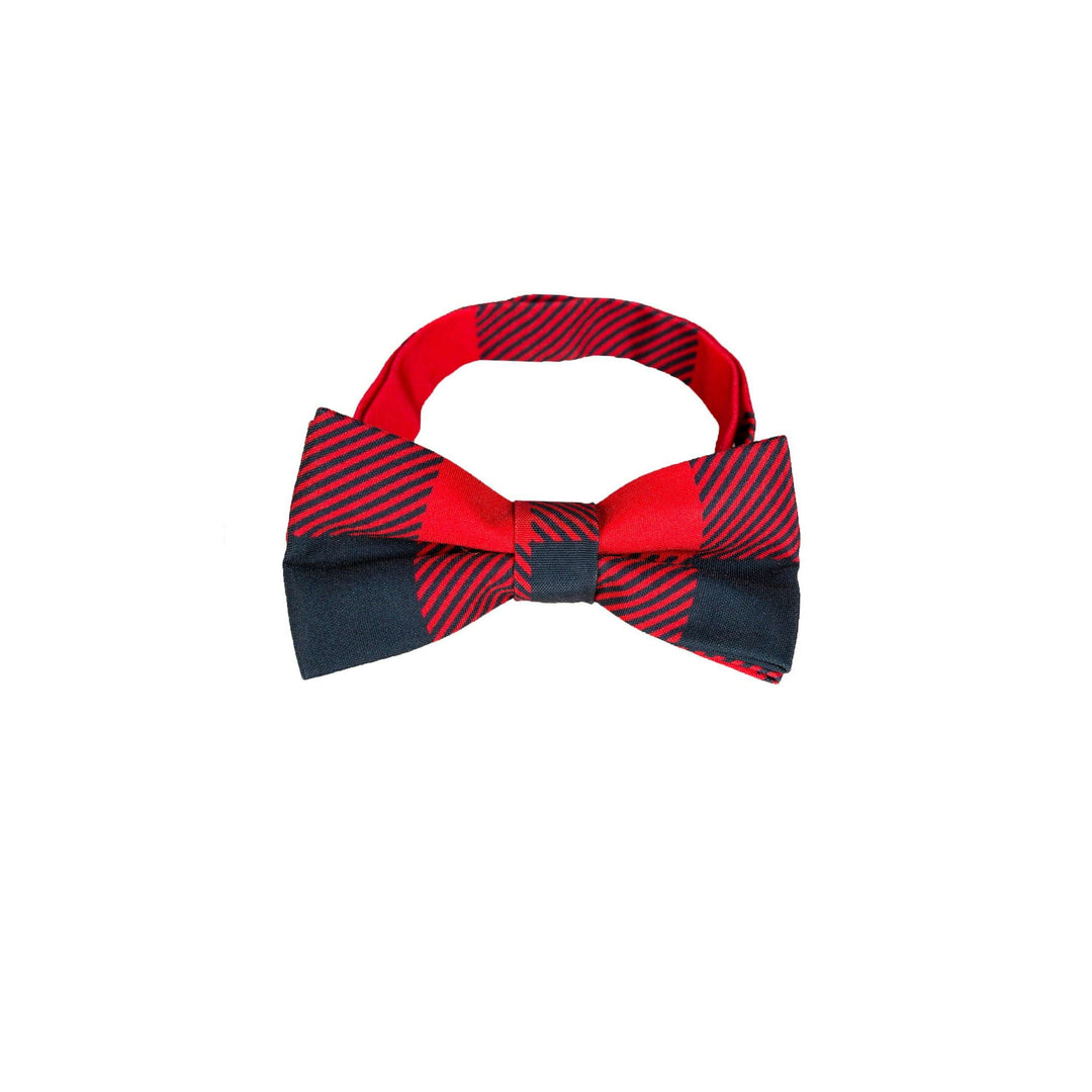 The Red & Black Lumberjack | Buffalo Check Bow Tie