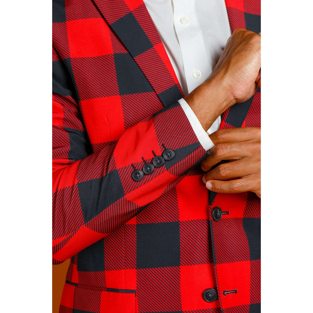 The Red & Black Lumberjack | Buffalo Check Suit