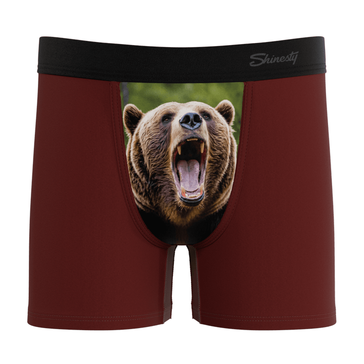 The Scare Bear | Grizzly Bear Boy's Boxer Briefs