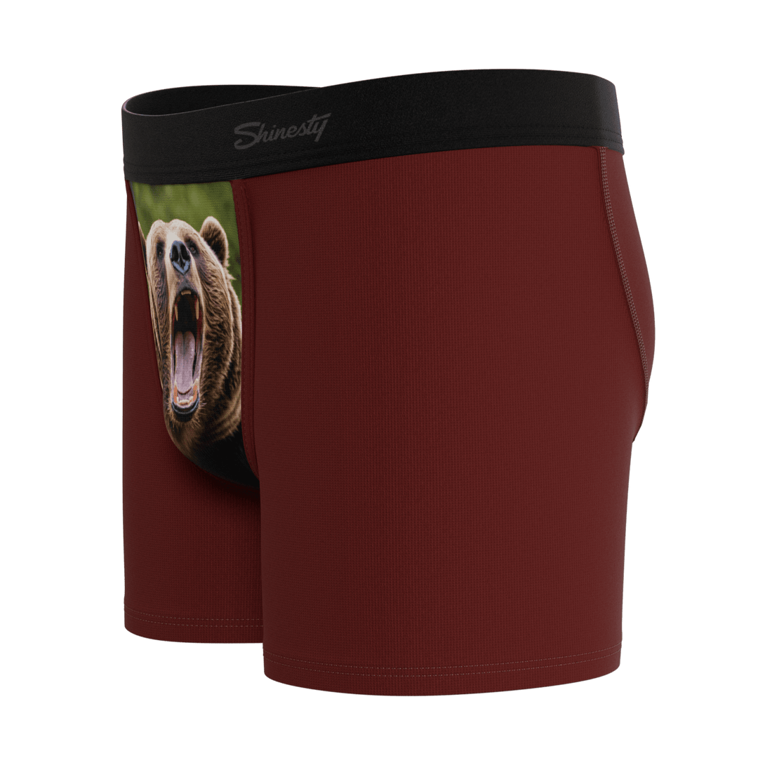 The Scare Bear | Grizzly Bear Boy's Boxer Briefs