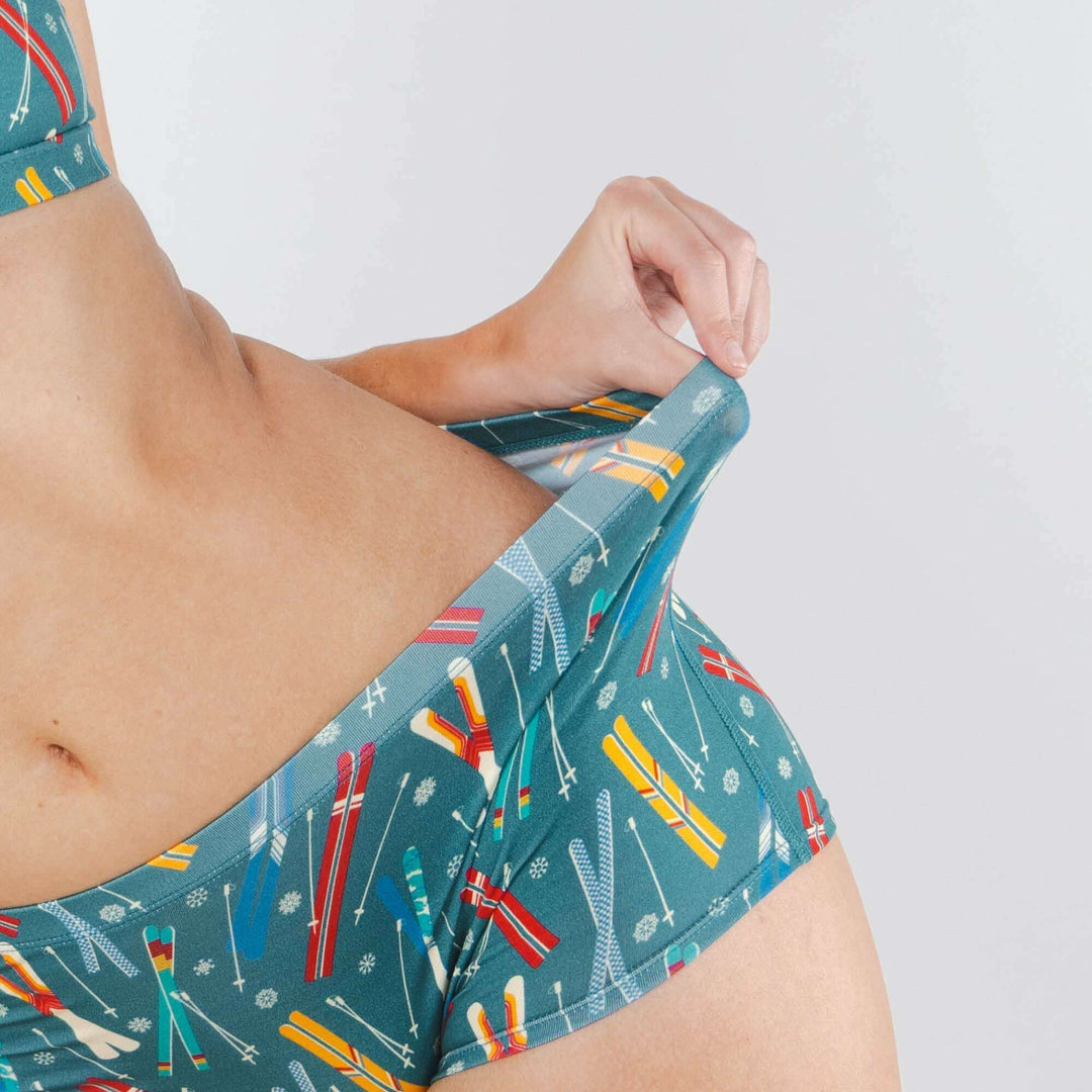 The Ski In Ski Out | Retro Ski Modal Boyshort Underwear