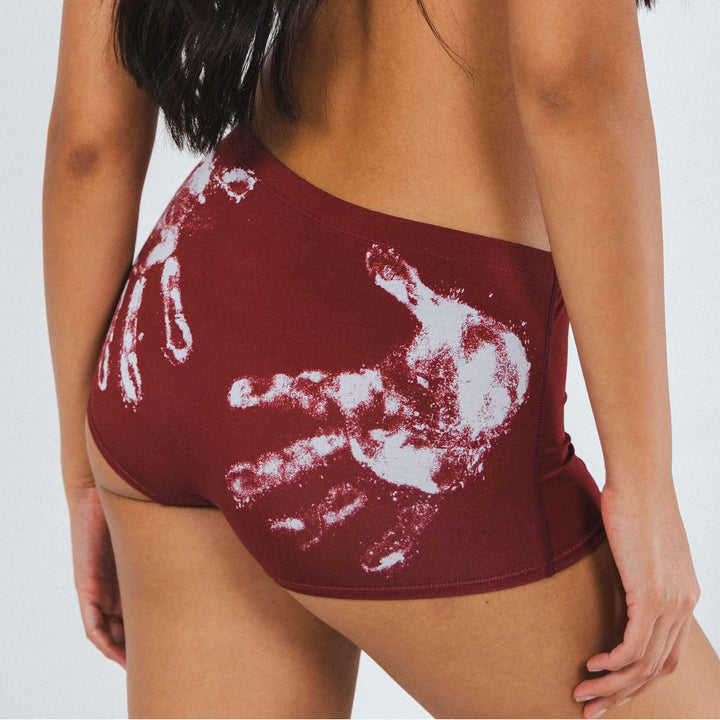 The Sous Chef | Flour Hand Print Modal Boyshort Underwear