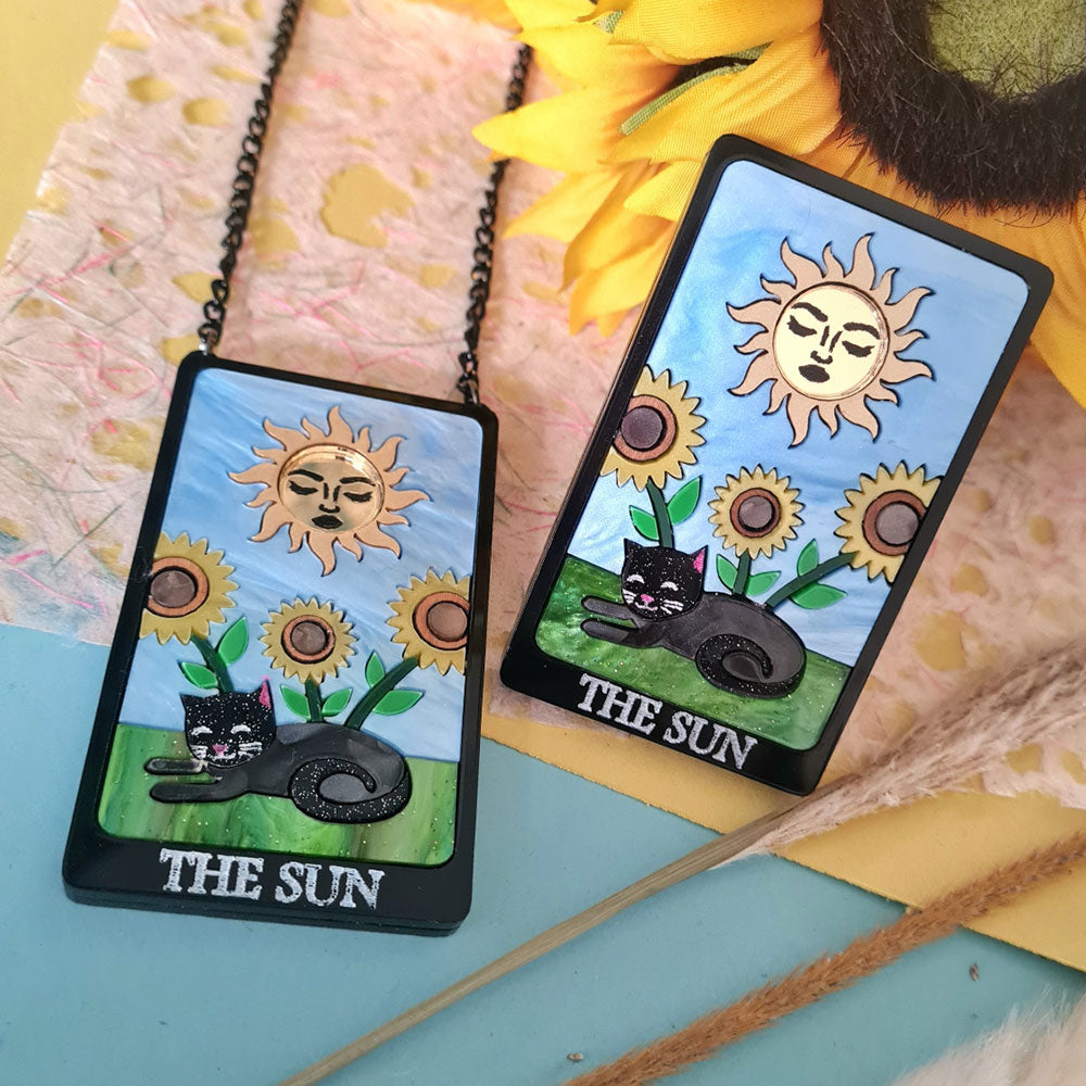 The Sun Cat Tarot Brooch by Cherryloco Jewellery 2