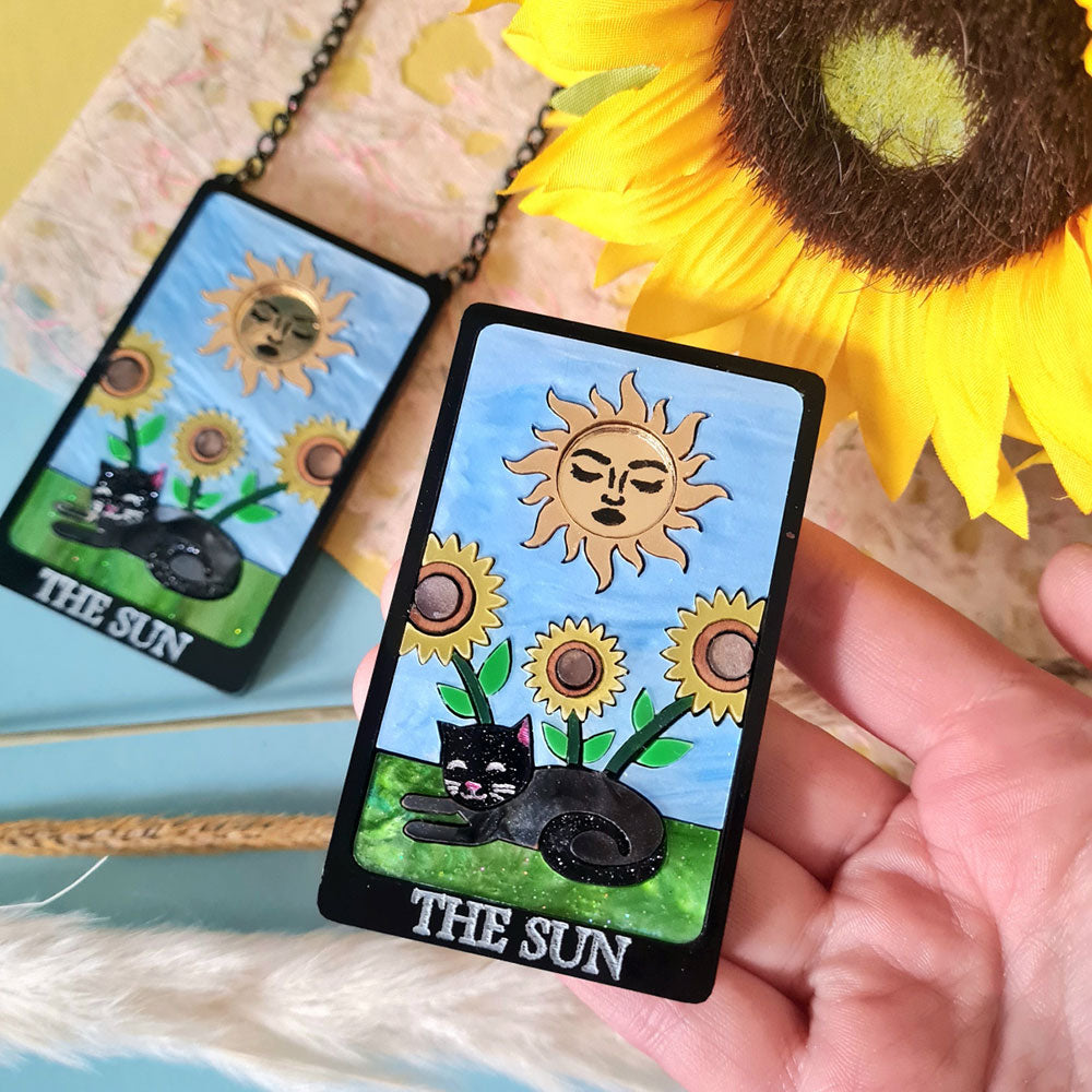 The Sun Cat Tarot Necklace by Cherryloco Jewellery 3