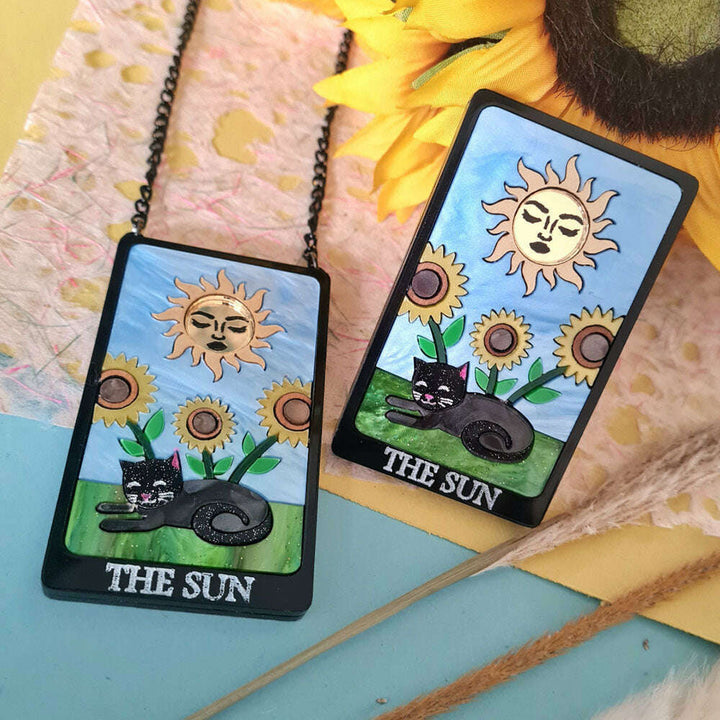 The Sun Cat Tarot Necklace by Cherryloco Jewellery 2