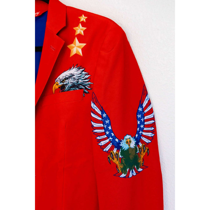 The Sunday Best | Western Style Red USA Suit