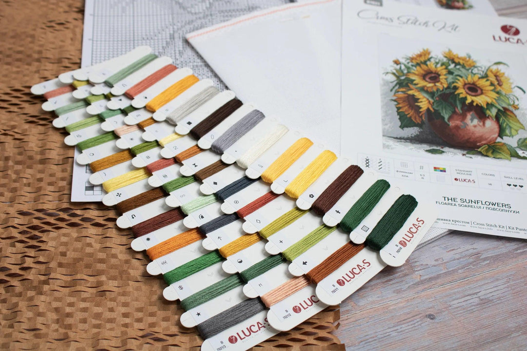 The Sunflowers B7021L Counted Cross-Stitch Kit