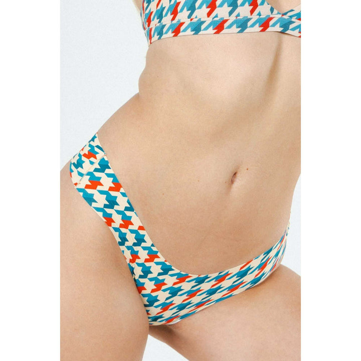 The Swanky | Retro Houndstooth Seamless Thong