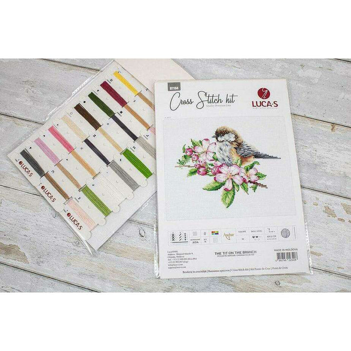 The tit on the branch B1194L Counted Cross-Stitch Kit