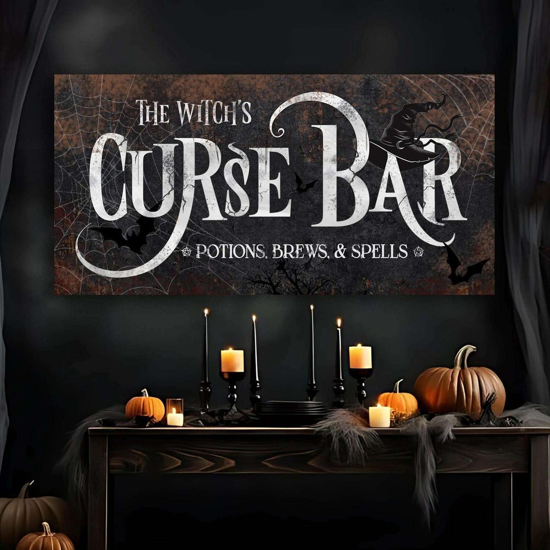 The Witch's Curse Bar Halloween Sign III