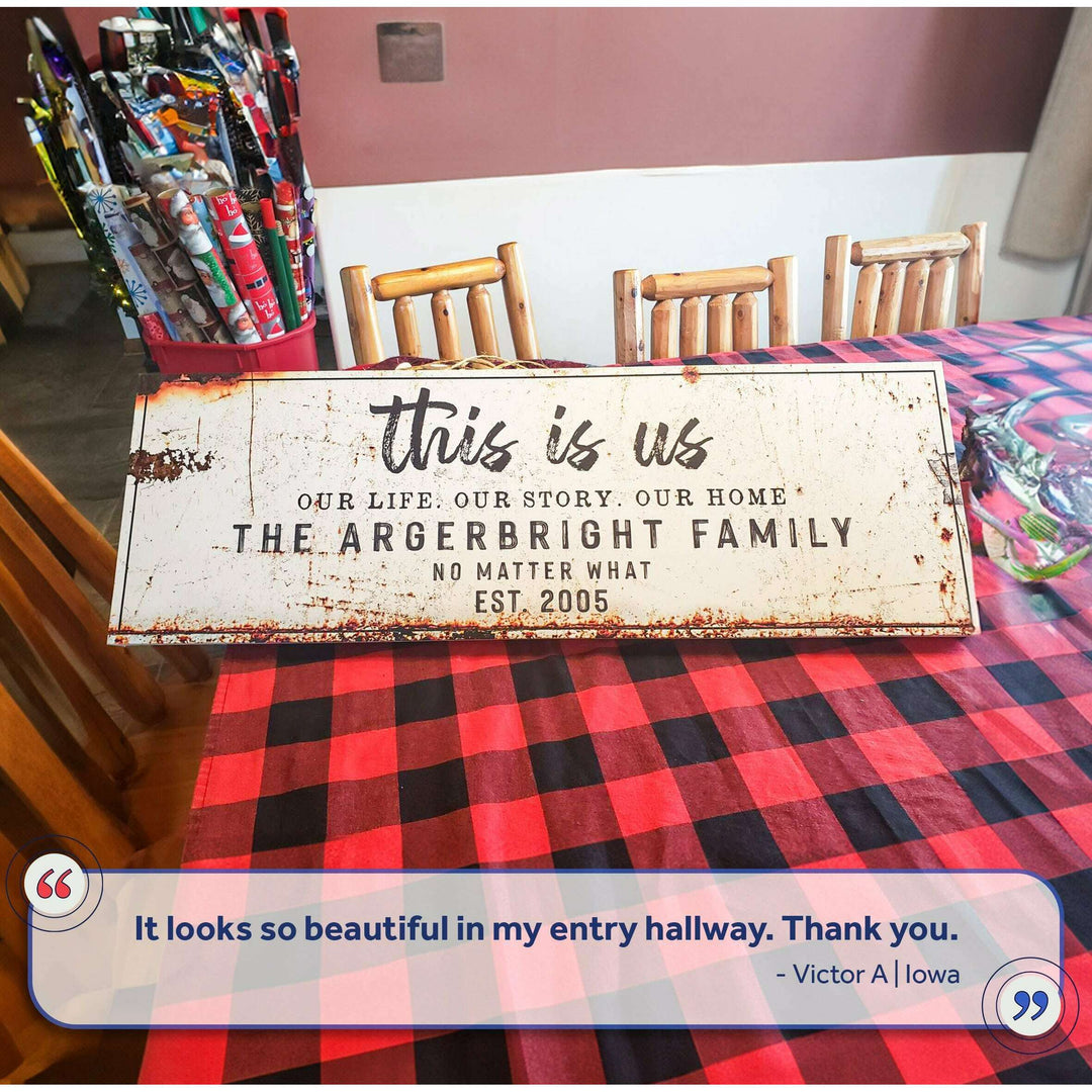 This Is Us Rustic Sign