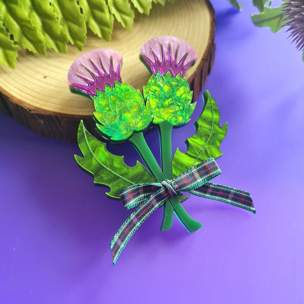 Thistle Brooch - Pre Order by Cherryloco Jewellery 5