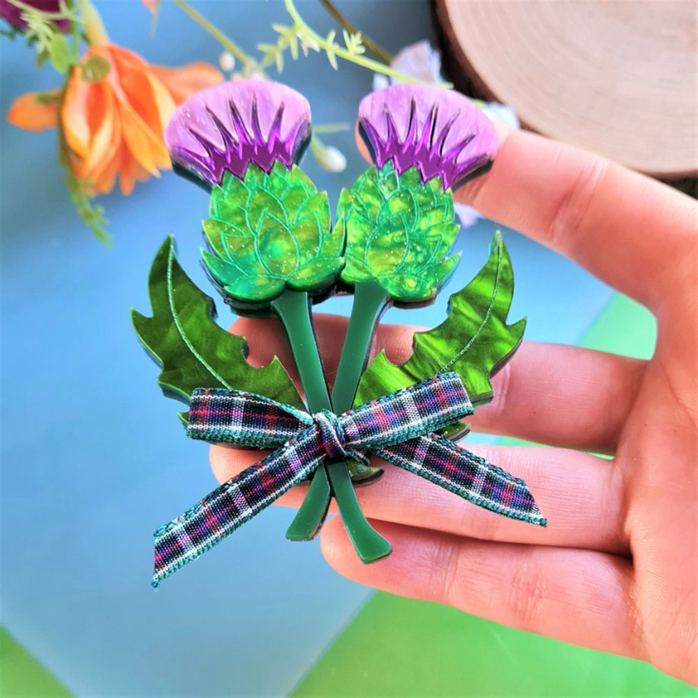 Thistle Brooch - Pre Order by Cherryloco Jewellery 2