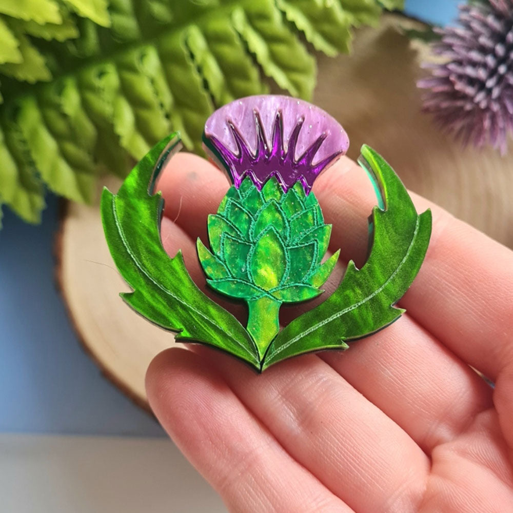 Thistle Pin Brooch - Pre Order by Cherryloco Jewellery 4