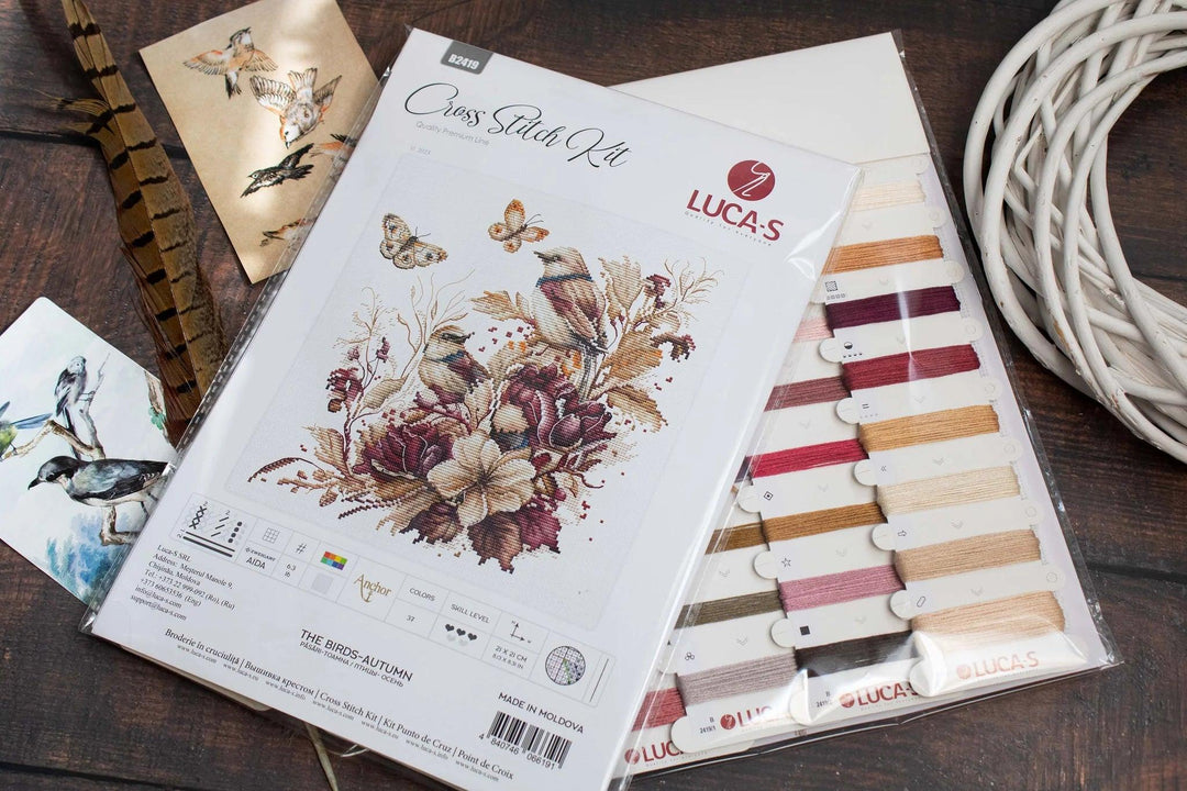 Thre Birds-Autumn B2419L Counted Cross-Stitch Kit