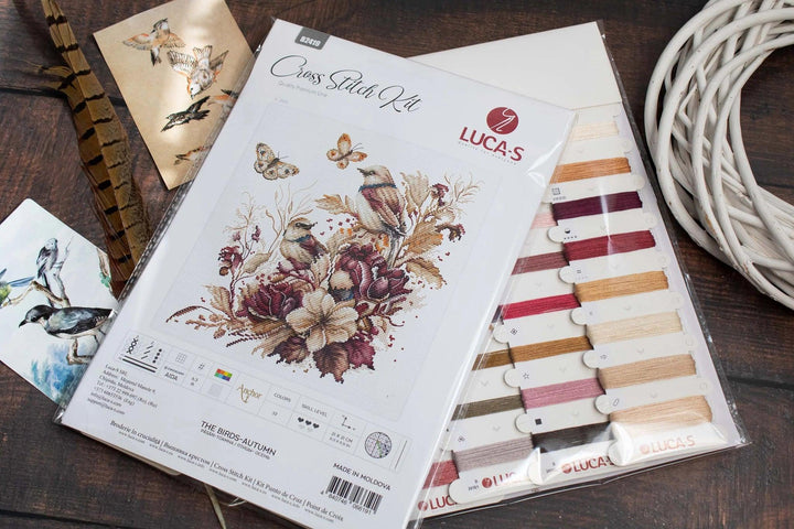 Thre Birds-Autumn B2419L Counted Cross-Stitch Kit