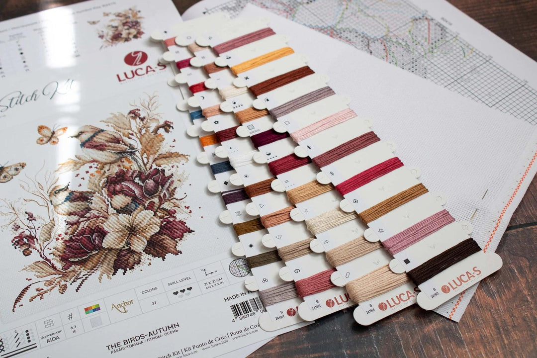 Thre Birds-Autumn B2419L Counted Cross-Stitch Kit