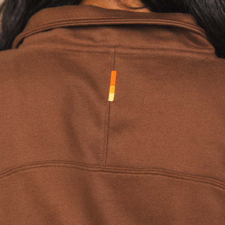 The Mustang | Brown Sexy Terry™ Women’s Half Zip