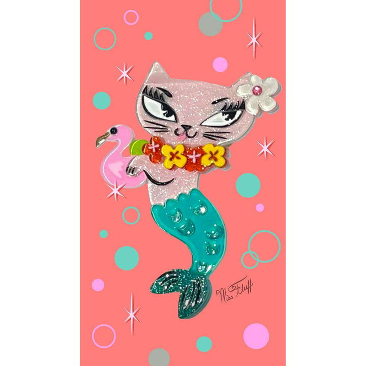 Tiki Merkitty Brooch by Miss Fluff x Lipstick & Chrome – view 5