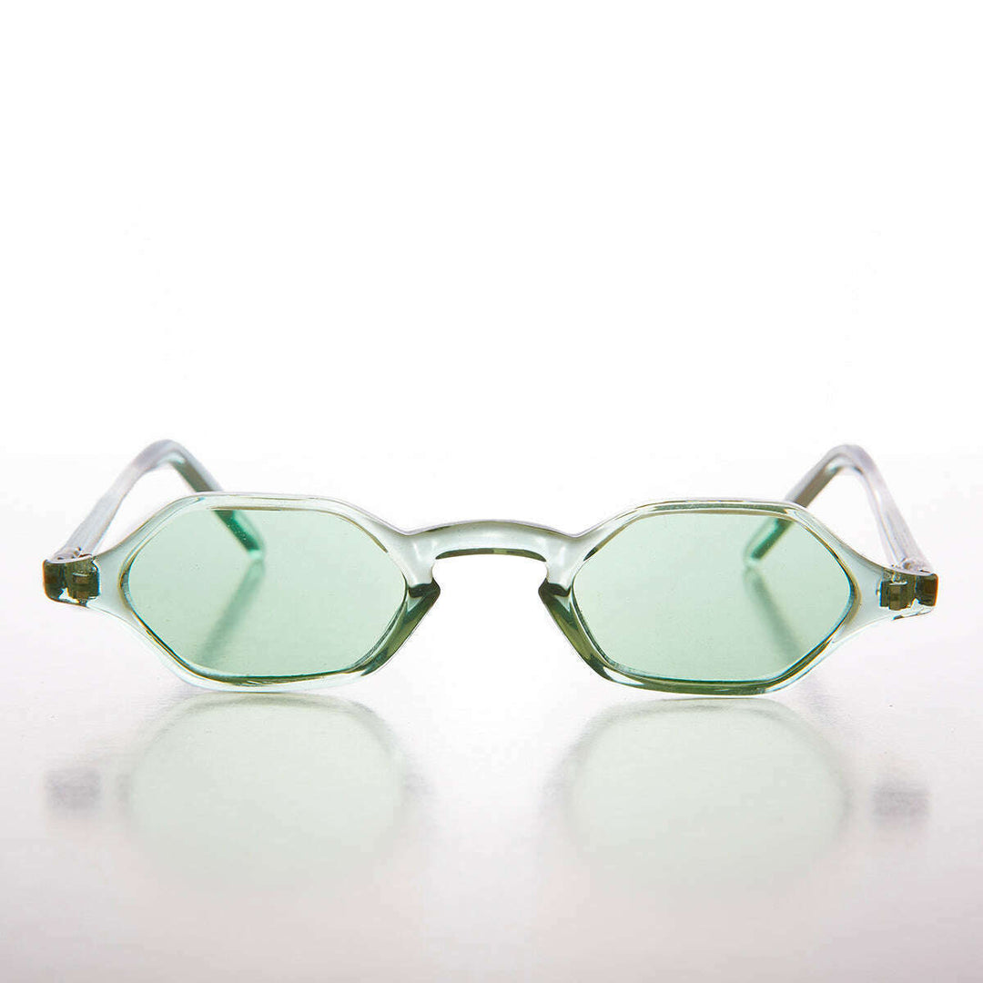 Tiny Hexagon Vintage Sunglasses - Tesh