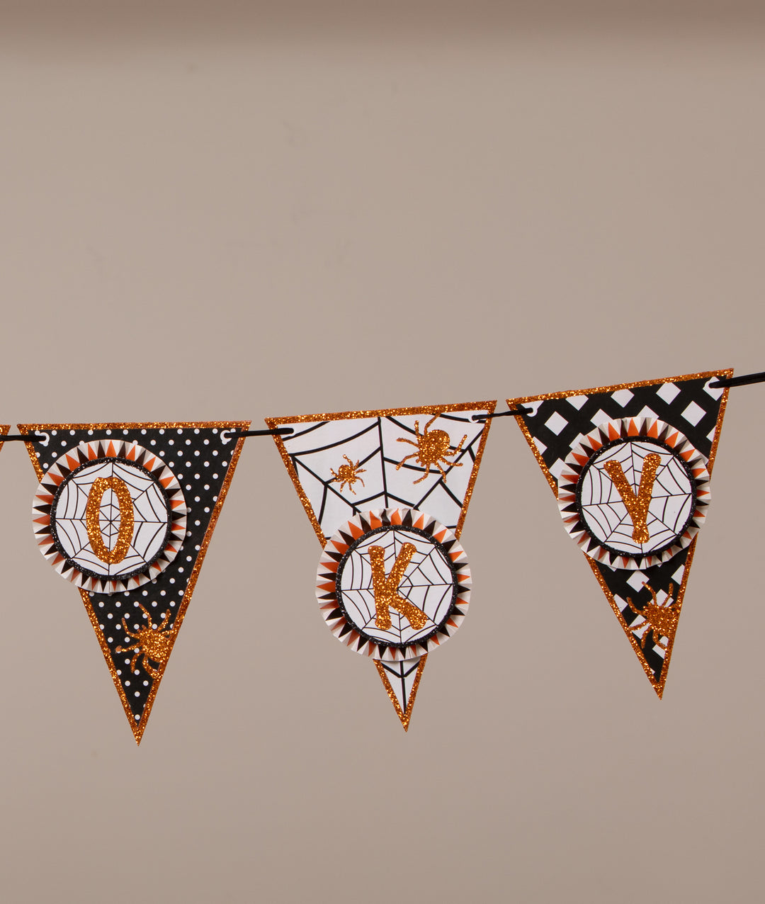 Spooky Spider Garland by Bethany Lowe Designs, image 3