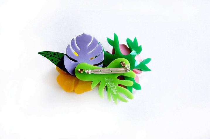 Tropical Flowers Brooch by Laliblue - Quirks!
