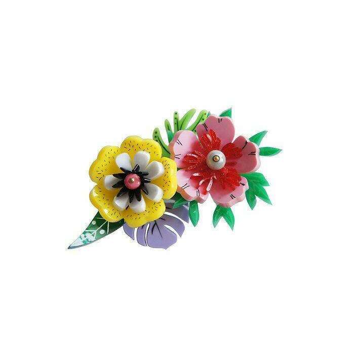 Tropical Flowers Brooch by Laliblue - Quirks!
