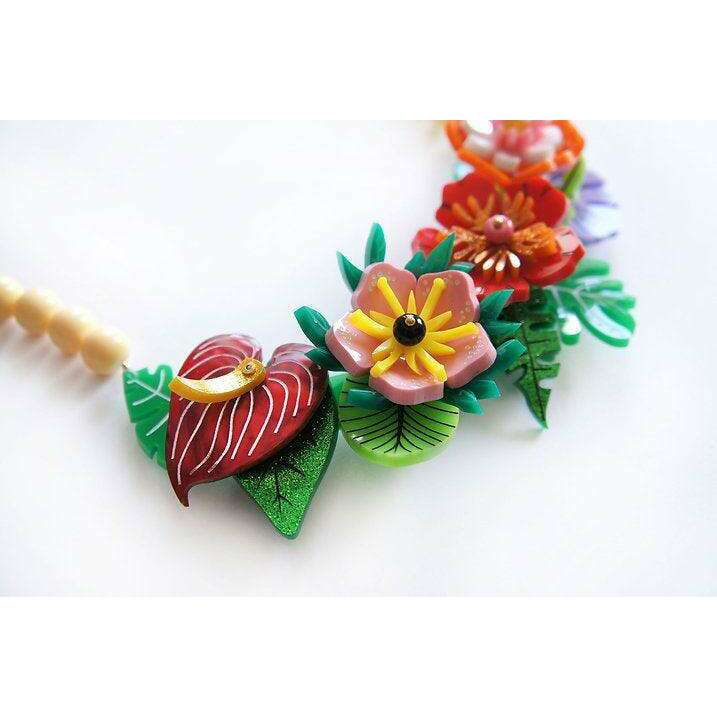 Tropical Flowers Necklace by Laliblue - Quirks!