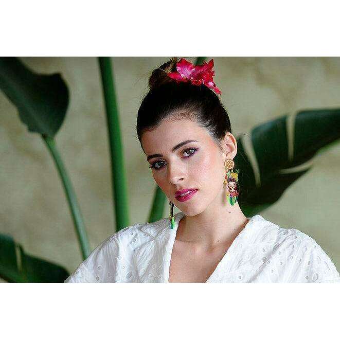 Tropical Tiki Girl Earrings by Laliblue - Quirks!