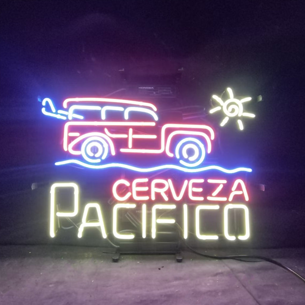Truck Car Cerveza Pacifico Beer Neon Signs Light