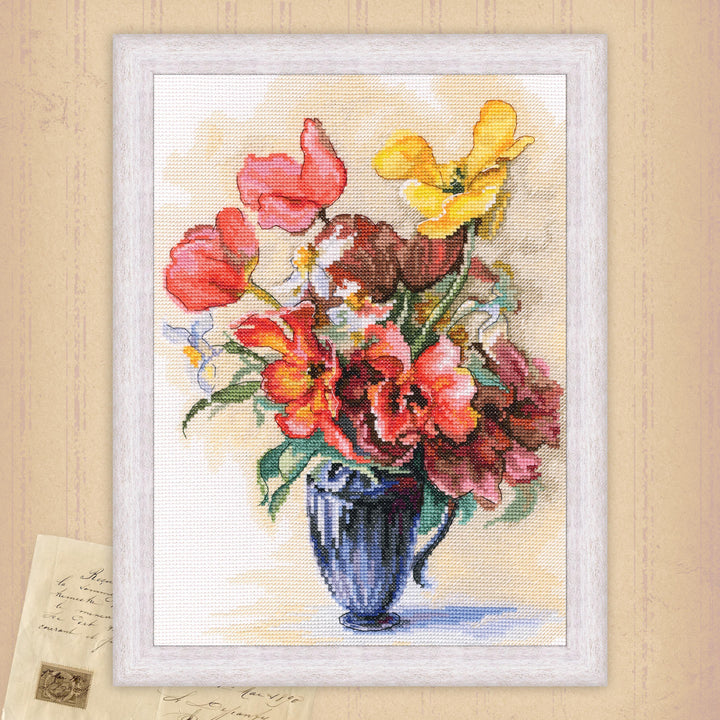 Tulips and daffodils M886 Counted Cross Stitch Kit