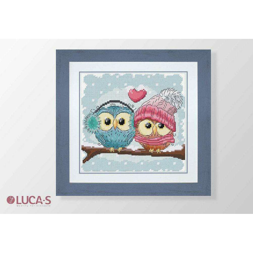 Two Cute Owls B1400L Counted Cross-Stitch Kit