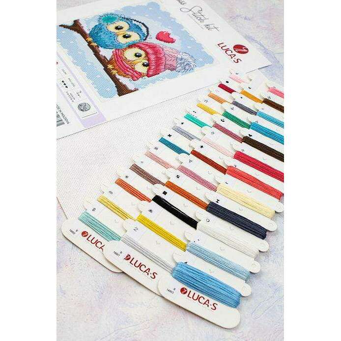 Two Cute Owls B1400L Counted Cross-Stitch Kit