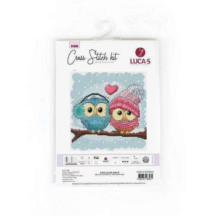 Two Cute Owls B1400L Counted Cross-Stitch Kit