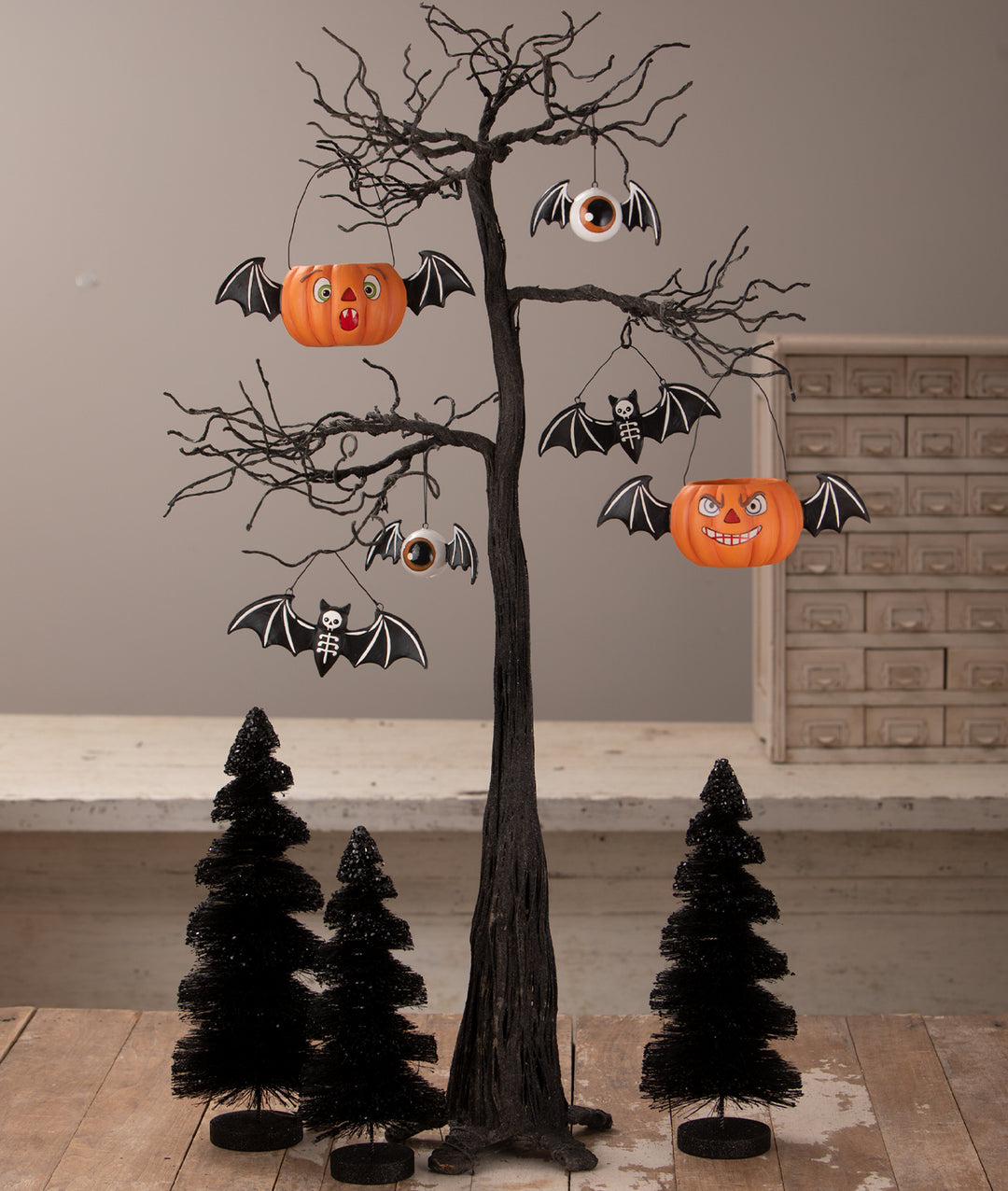 Batty Skeleton Ornament by Bethany Lowe Designs, image 4