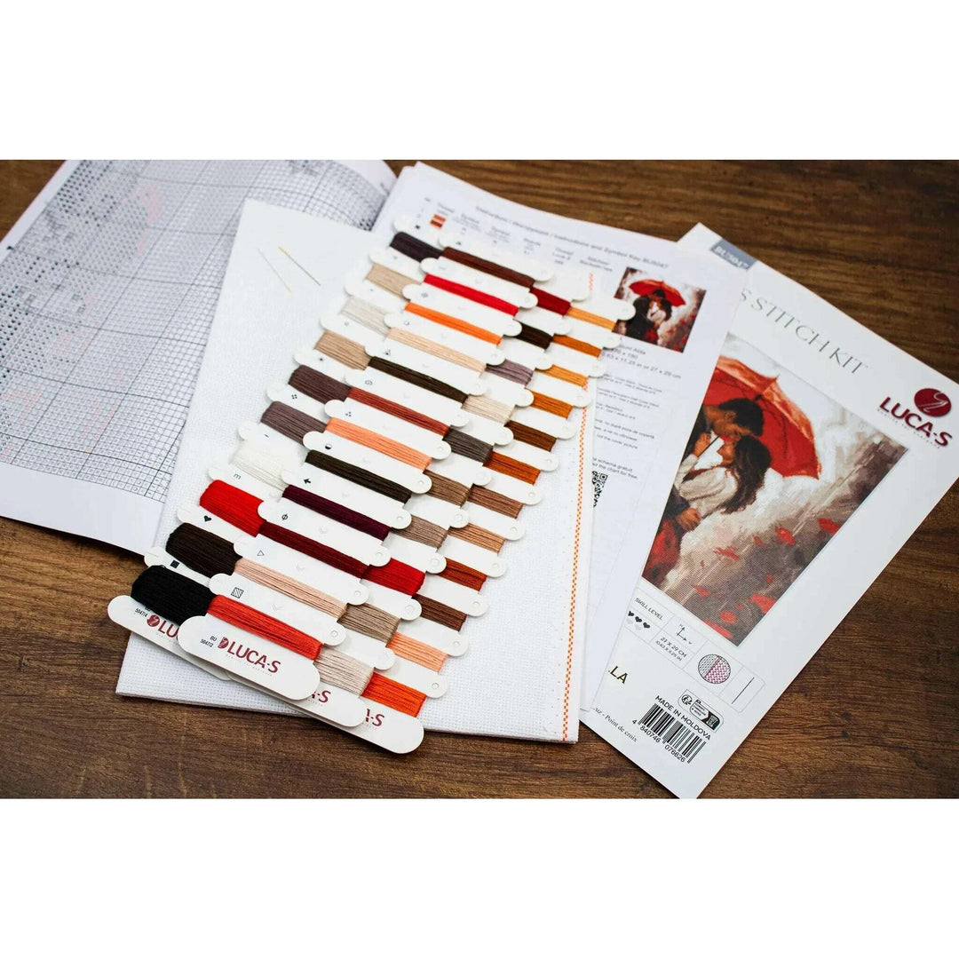Under the Umbrella BU5047L Counted Cross-Stitch Kit