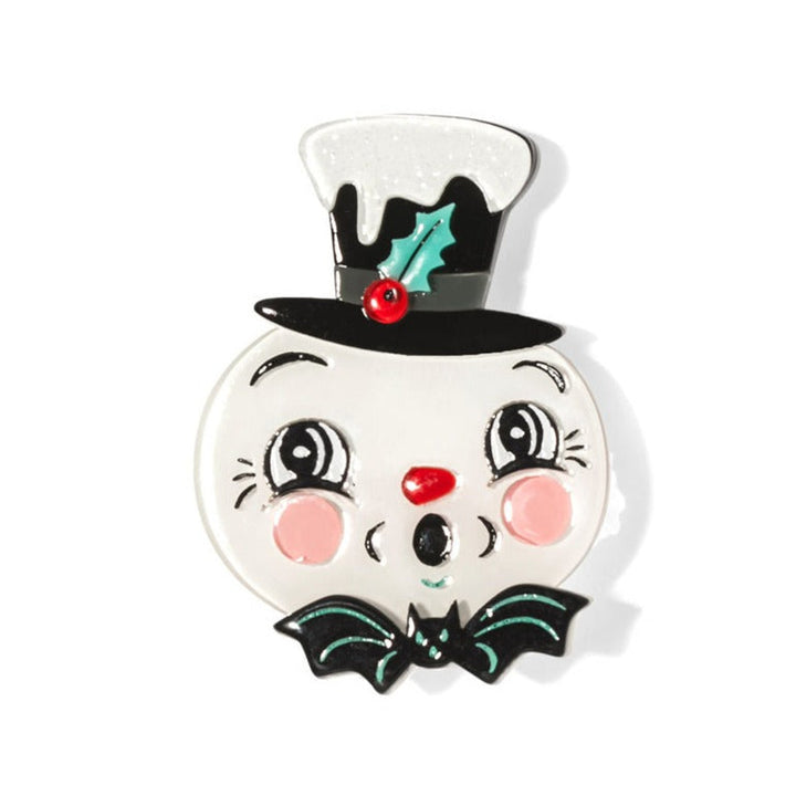 Spooky Frosty Spookmas Mini Brooch by Lipstick & Chrome