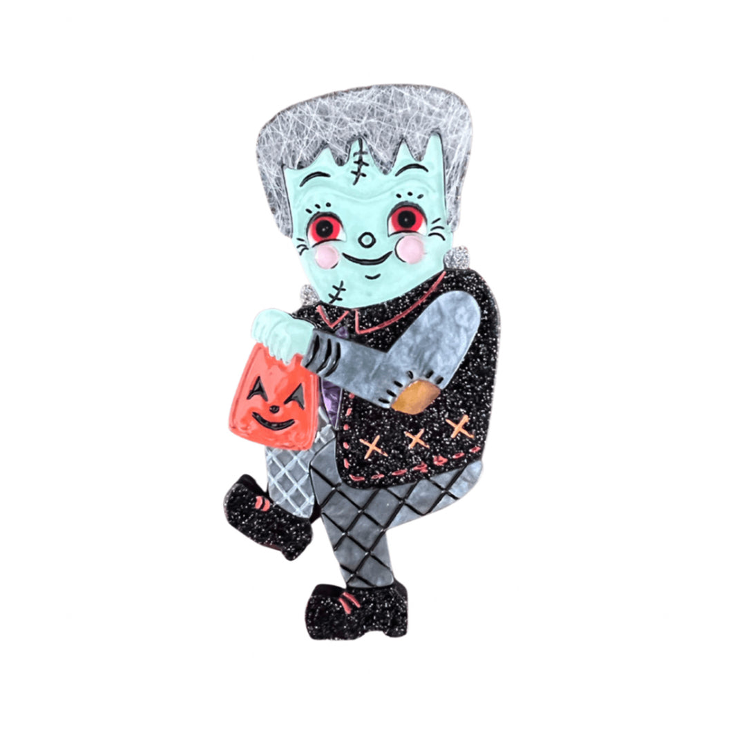 Frankenstomp resin Halloween brooch — Johanna Parker x Lipstick & Chrome limited edition