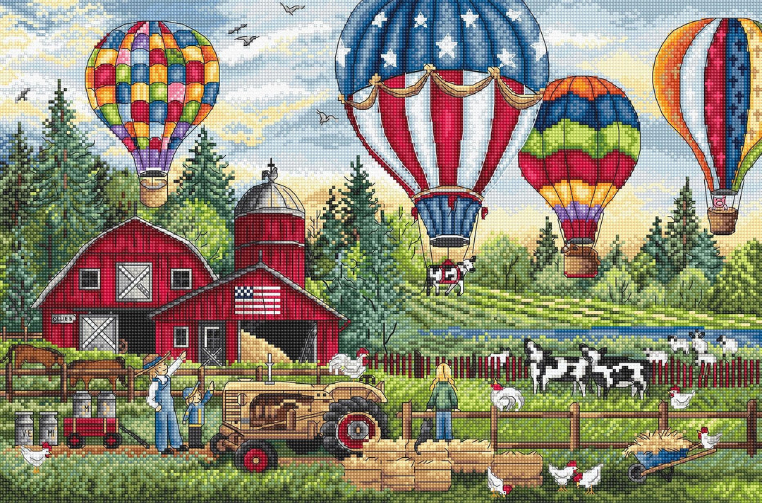 Up Up and Away L8048 Counted Cross Stitch Kit
