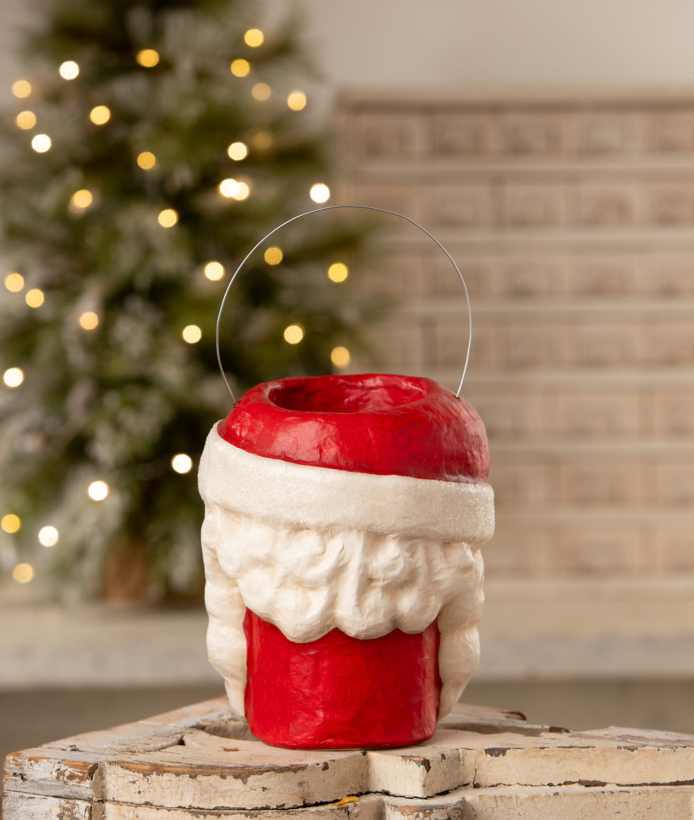Tall Santa Bucket by Bethany Lowe Designs, image 2