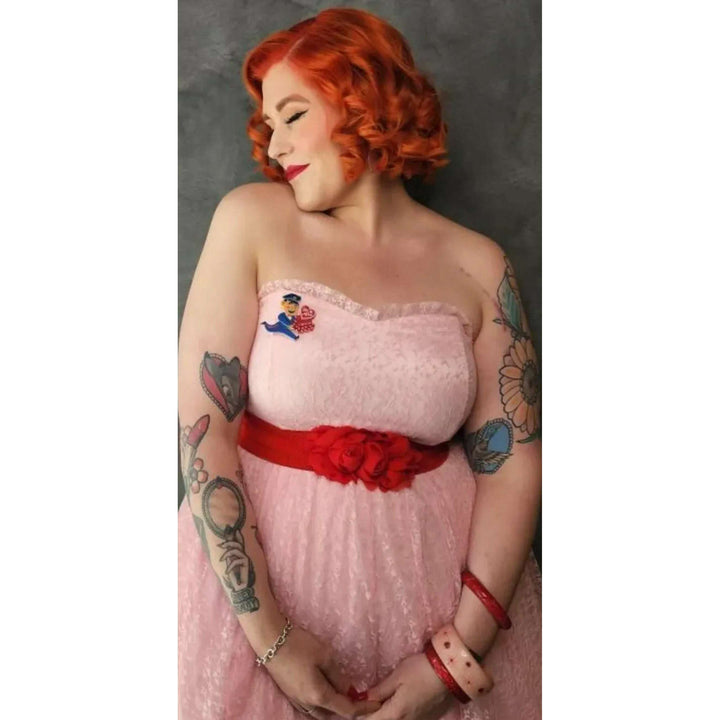 Valentine's Happy Mail Earrings by 50's Vintage Dame x Lipstick & Chrome – view 5