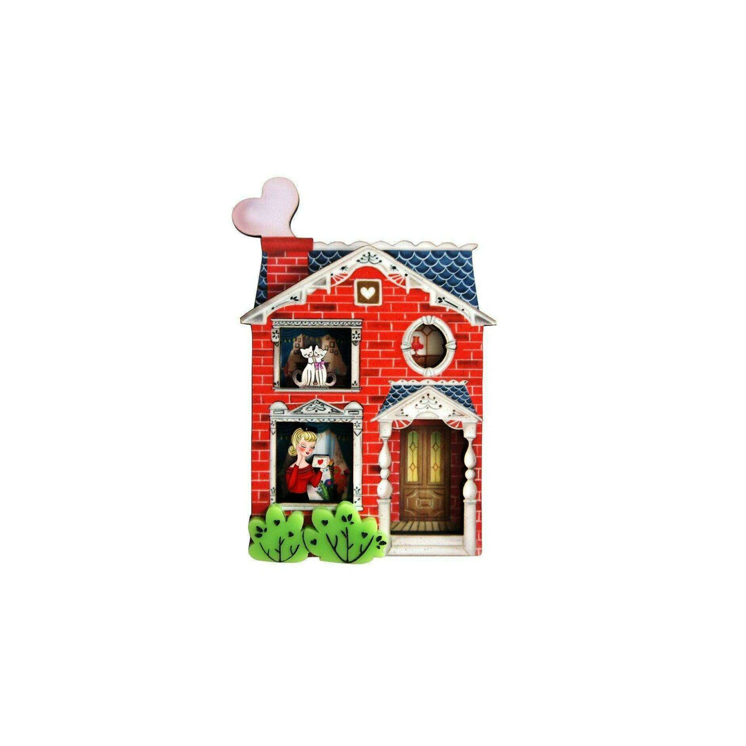 Valentine's House Brooch by Laliblue - Quirks!