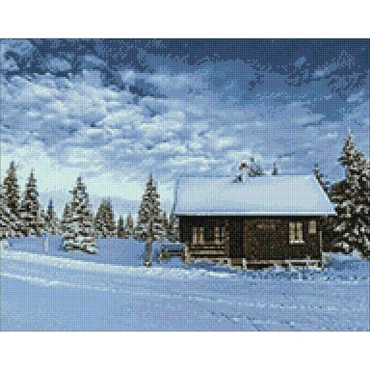 Valley of Snow WD106 18.9 x 14.9 inches Wizardi Diamond Painting Kit