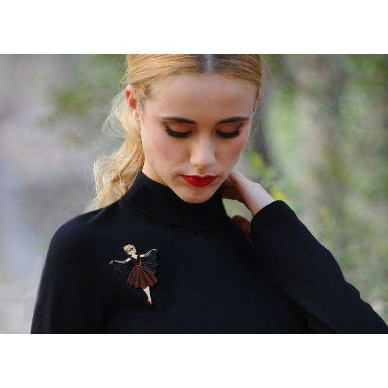 Bat Woman Brooch by LaliBlue - Quirks!