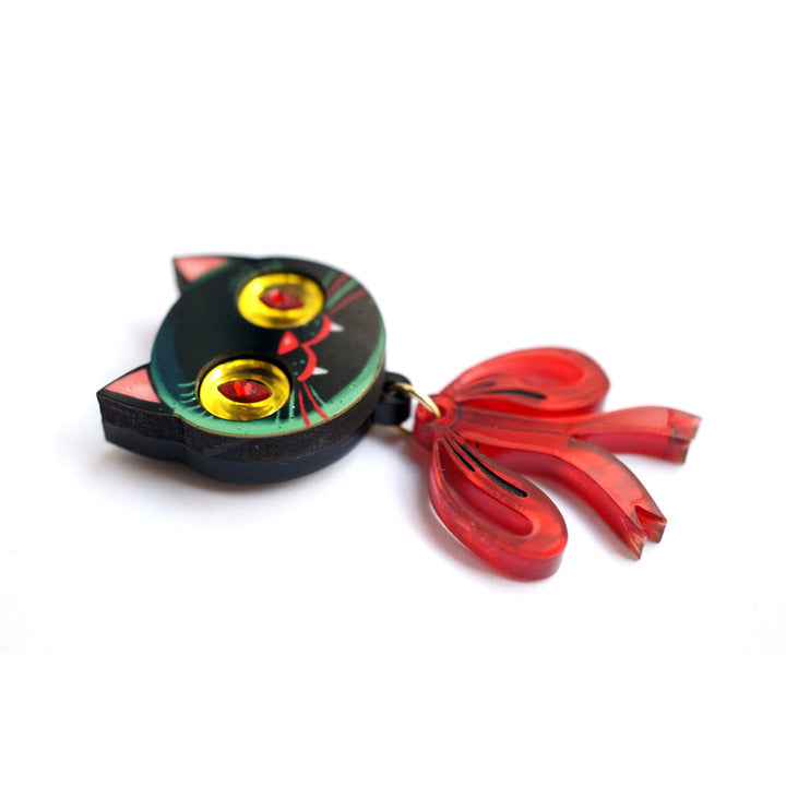 Vampire Kitten Button Cover by Laliblue 1