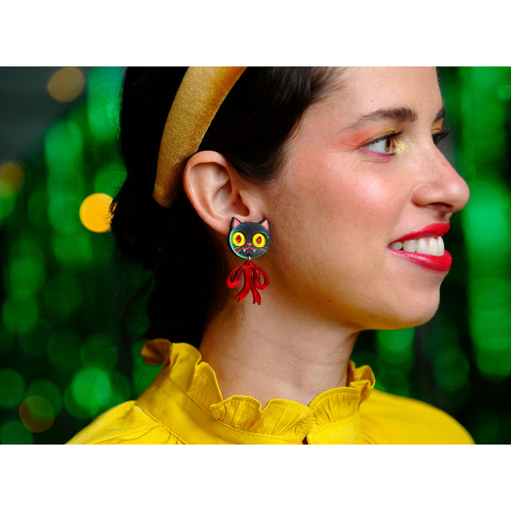 Vampire Kitten Earrings by Laliblue 2