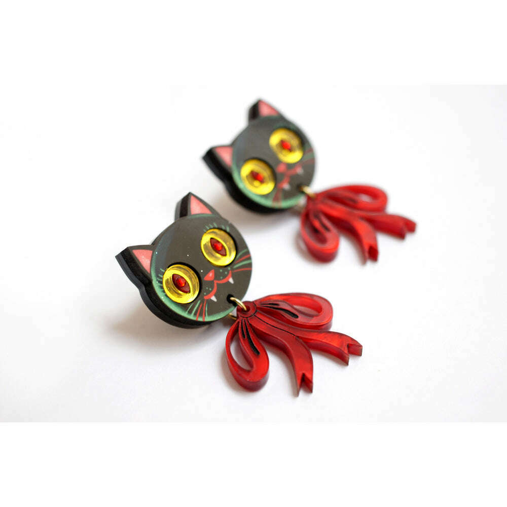 Vampire Kitten Earrings by Laliblue – view 2